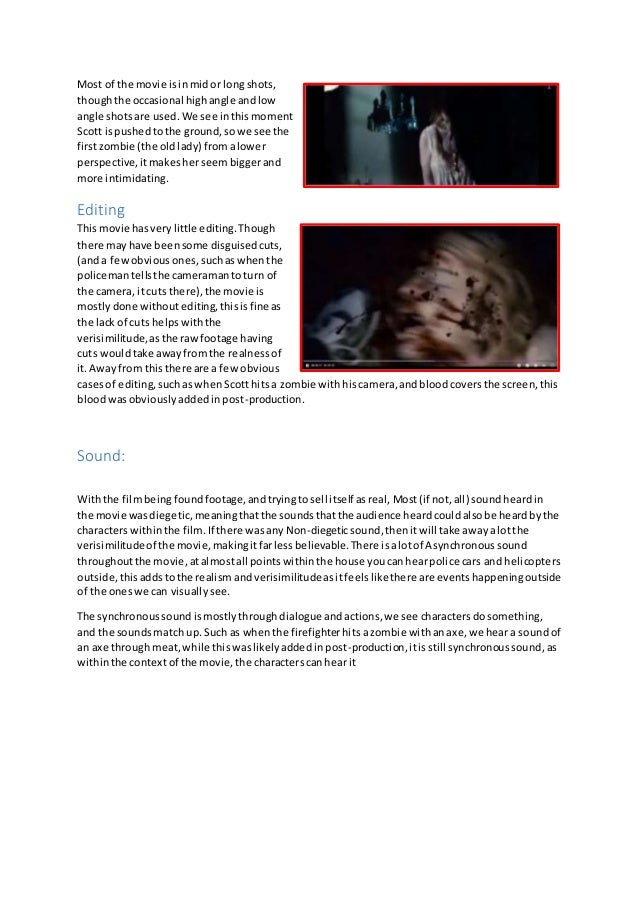 research paper on horror movie