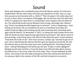 The conjuring analysis | PPTX