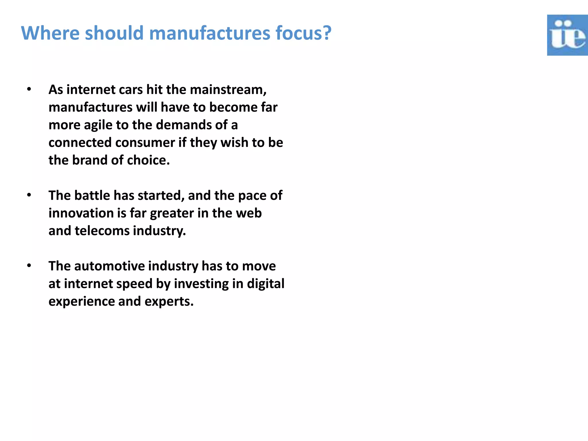 FORDLeadership in telemetrics has been a large part of Ford's greater credibility in North American. Sync is so important that it's one of the few (only?) sub-brands to be physically badged in ford interiors. Already in 14 models in North America, it’s based on Microsoft Windows Embedded AutomotiveSync has revived the perception of the brand as an innovator and leader. But Ford is struggling to bring the proven technology quickly to the European market. Originally promised in 2010…the old hardware it runs on will begin to look very tired by the end of this year.