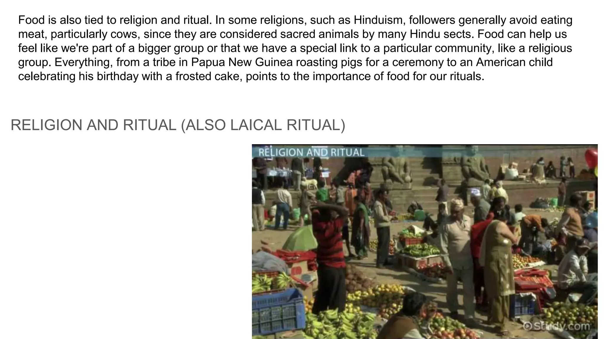 The connection between food and culture | PPTX