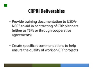 Crp Program Sd The conservation reserve program | PDF