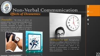 Non-Verbal Communication & Major Media of Oral Communication. | PDF