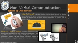 Non-Verbal Communication & Major Media of Oral Communication. | PDF