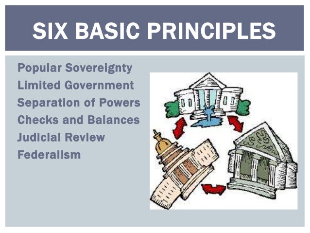What are the six basic principles of the constitution