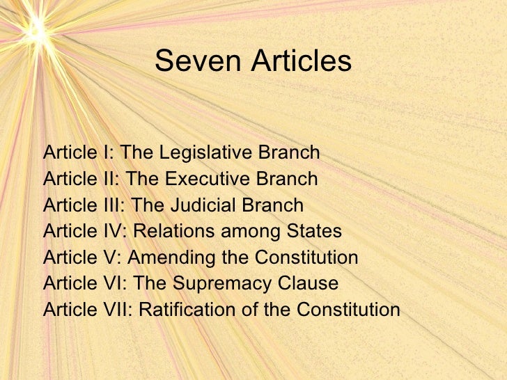 The constitution structure