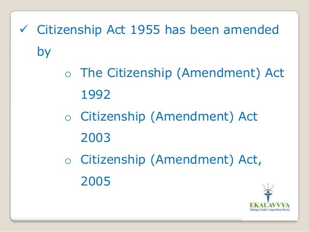 Image result for citizenship act 1955