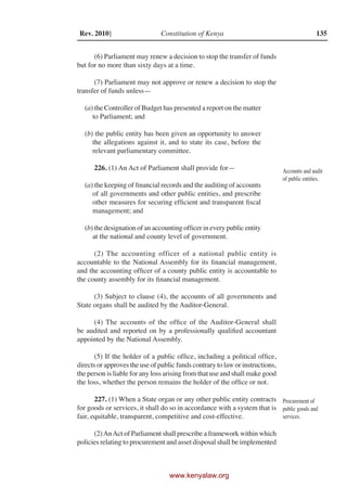 The constitution of kenya