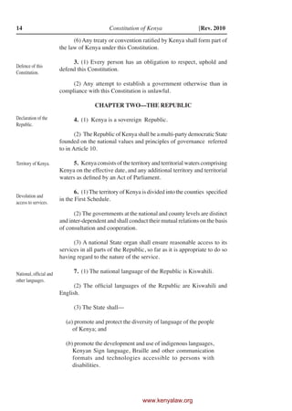 14                                             Constitution of Kenya                    [Rev. 2010

                      ...