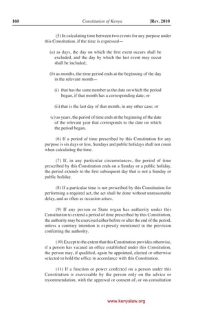 The constitution of kenya