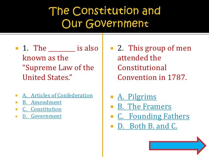 The Constitution Quiz