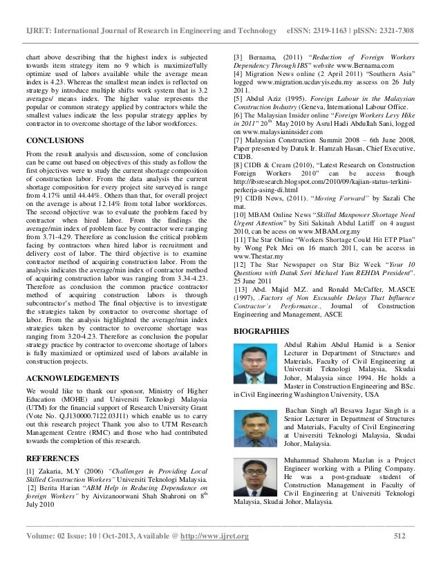 The Construction Labour Shortage In Johor Bahru Malaysia