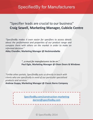 Specifiedby The Construction Marketers Guide to BIM | PPTX | Civil Engineering ...