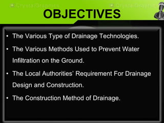 The construction method for surface drainage (housing) | PPTX
