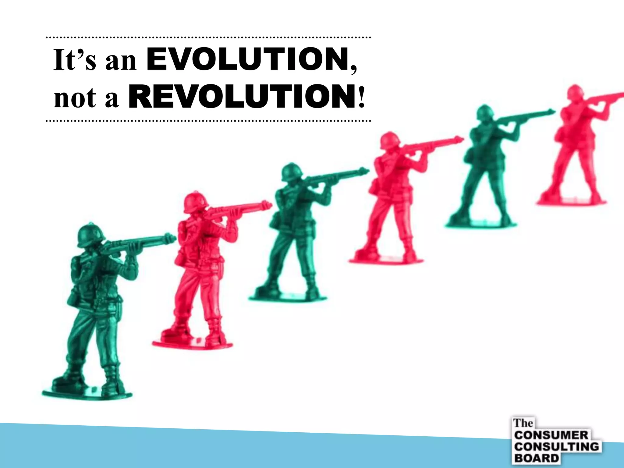 It’s an EVOLUTION,
not a REVOLUTION!
 
