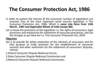 THE CONSUMER PROTECTION ACT, 1986 AND NI ACT, 1881.pptx