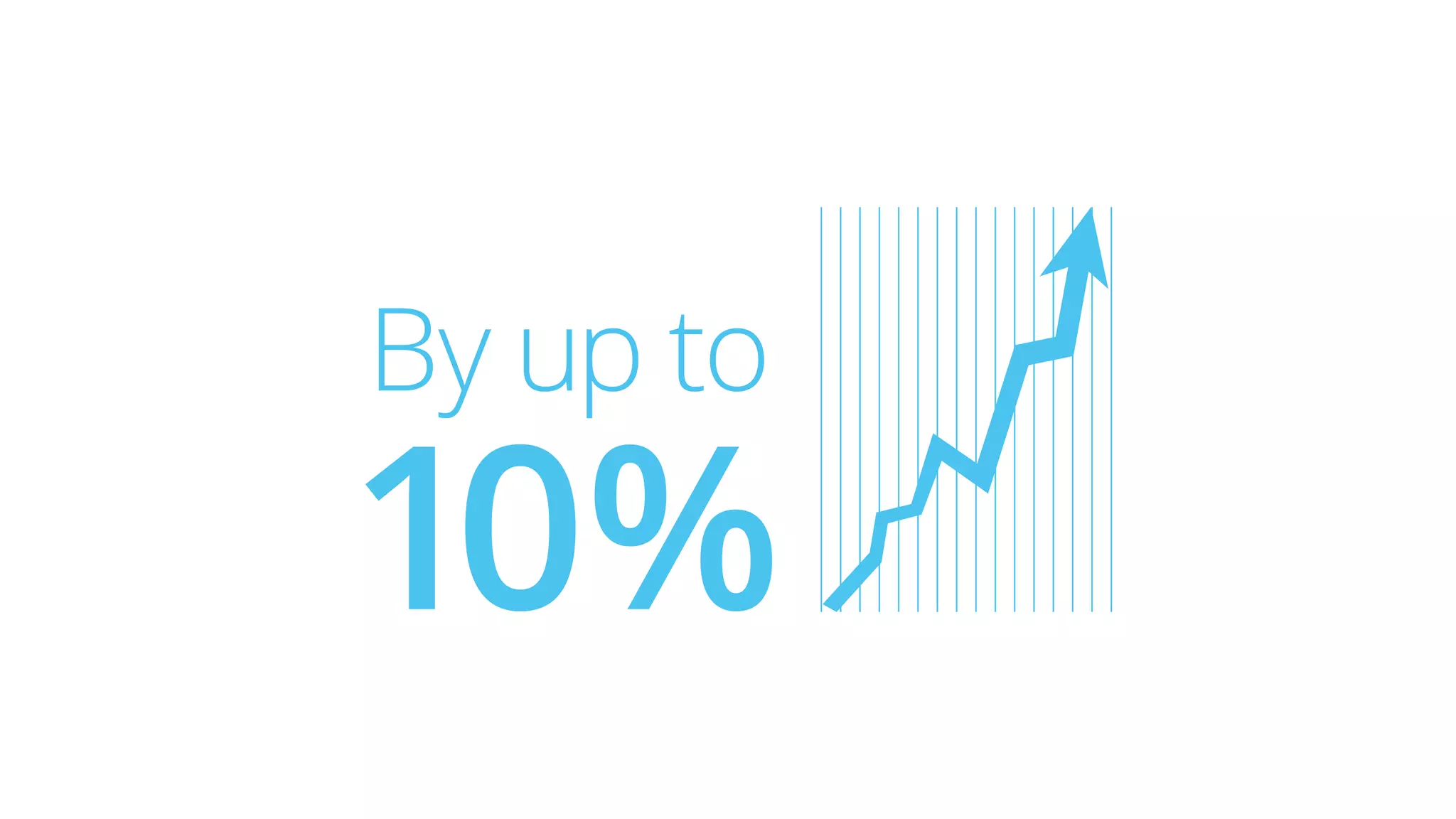 By up to
10%
 