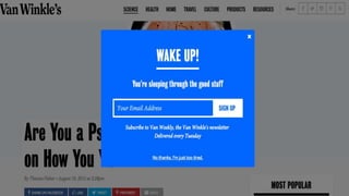 Casper’s Van
Winkles
 