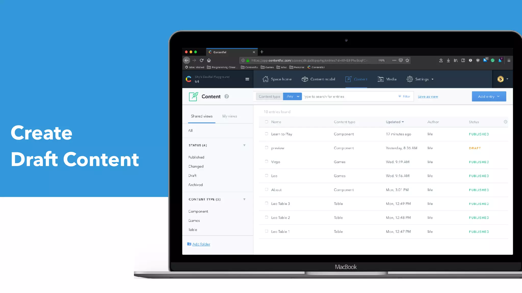 Create
Draft Content
 