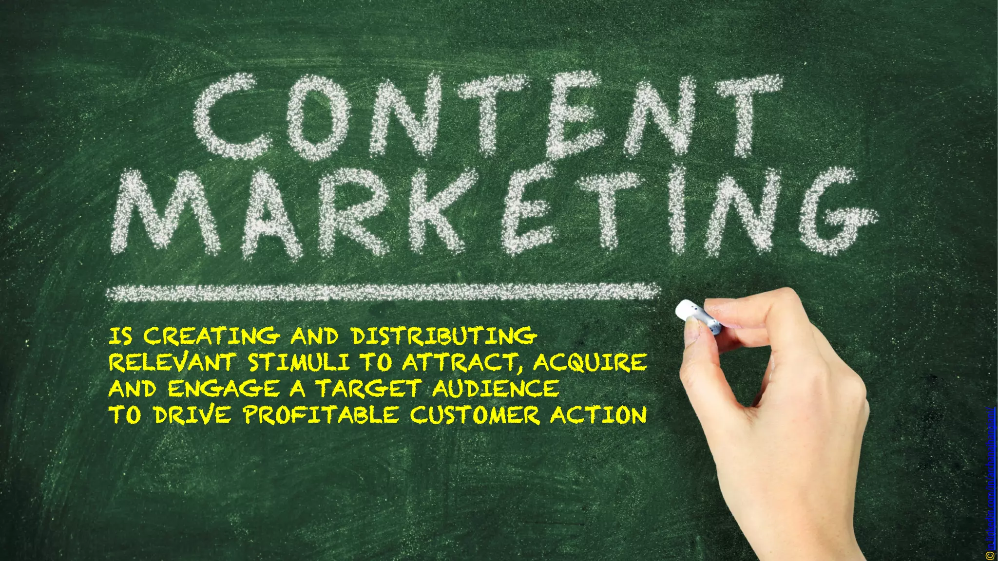 IS CREATING AND DISTRIBUTING
RELEVANT STIMULI TO ATTRACT, ACQUIRE
AND ENGAGE A TARGET AUDIENCE
TO DRIVE PROFITABLE CUSTOMER ACTION
in.linkedin.com/in/archanajhangiani/
 