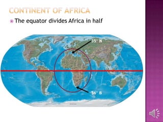 The Continent of Africa | PPT