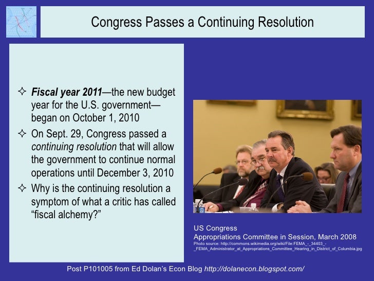 What is a Continuing Resolution?