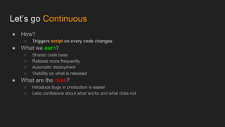 Script Continious The Continuous Delivery process | PDF