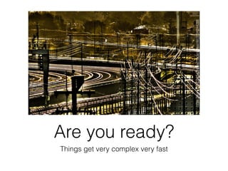 Are you ready?
Things get very complex very fast
https://www.ﬂickr.com/photos/mariano-mantel/9194344268
 