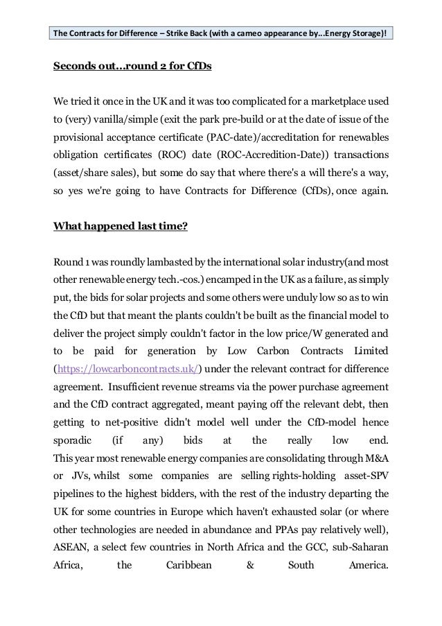 Contracts for difference energy explained