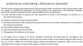 Key Undertaking Contract THE CONTRACT STAGE notes on contract law | PPTX