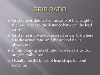 The control of scattered radiation | PPTX