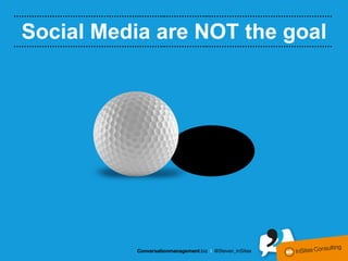 ………………………………………….………..……………..…………………………………………

 Social Media are NOT the goal
………………………………………….………..……………..…………………………………………
 