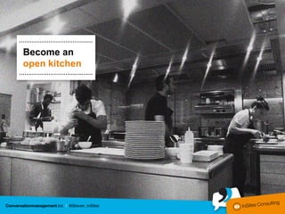 ……………………………….…

Become an
open kitchen
…………………………….……
 
