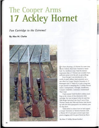 The cooper arms 17 ackley hornet   alex clarke