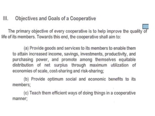 The cooperative development authority