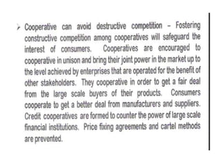 The cooperative development authority