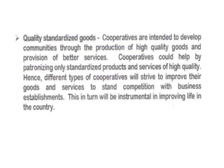 The cooperative development authority