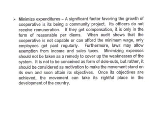 The cooperative development authority