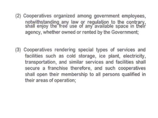 The cooperative development authority