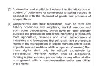 The cooperative development authority