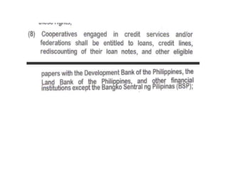 The cooperative development authority