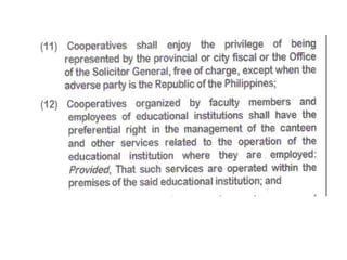 The cooperative development authority