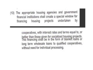 The cooperative development authority