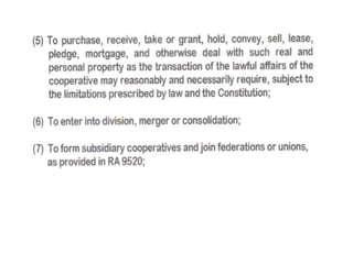 The cooperative development authority