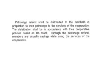 The cooperative development authority