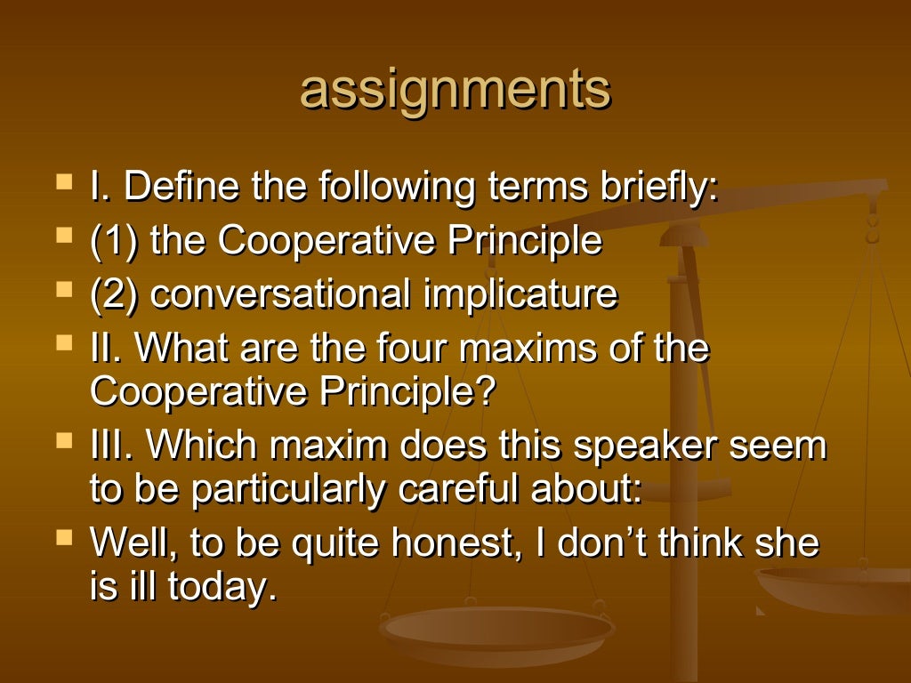 The cooperative principle