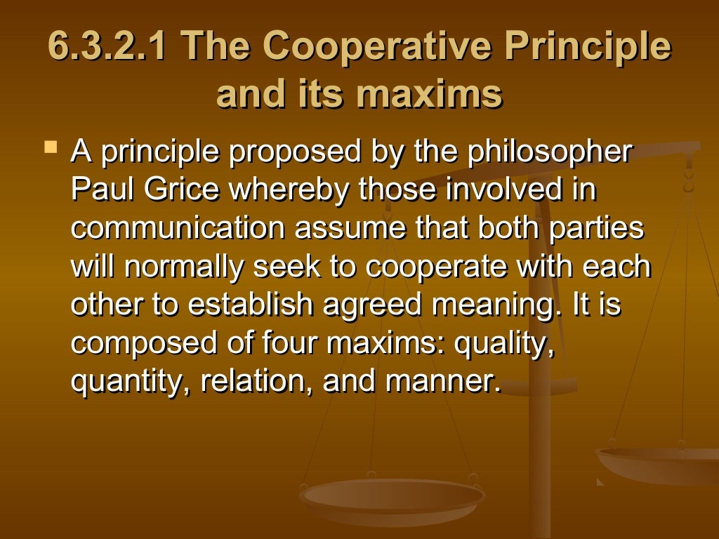 The cooperative principle