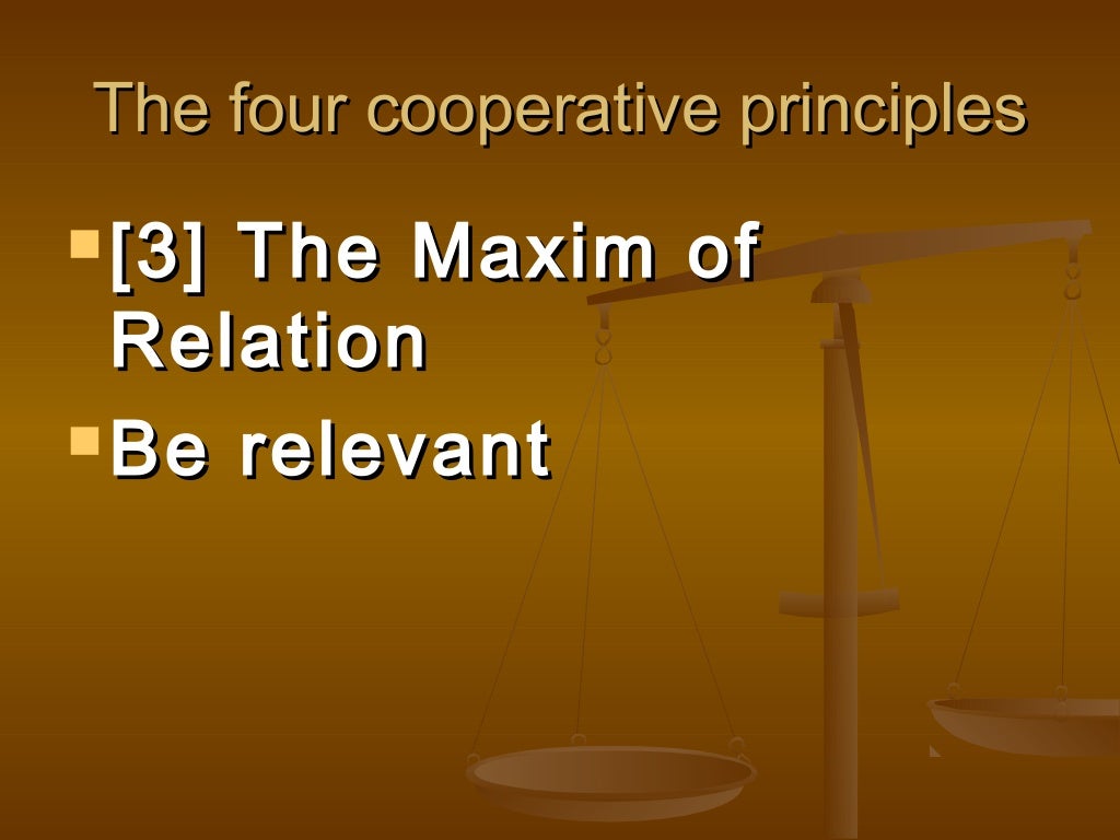 The cooperative principle