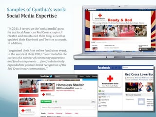 Samples of Cynthia’s work:
Ben Vereen Postcard
“Here’s a postcard I wrote in 2013
featuring Tony-Award winning actor,
Ben Vereen, as spokesperson for eTeleQuote. With one phone call, eTeleQuote researches Medicare
insurance plans and compares rates
from nationwide providers like Humana,
United HealthCare, Mutual of Omaha,
and more. They help to evaluate a
Medicare beneficiary’s needs and
recommend a plan to fit their budget,
with no added cost for the service. This
postcard is part of a campaign and ties
to a direct response television spot also
featuring song and dance man, Ben
Vereen.”

 