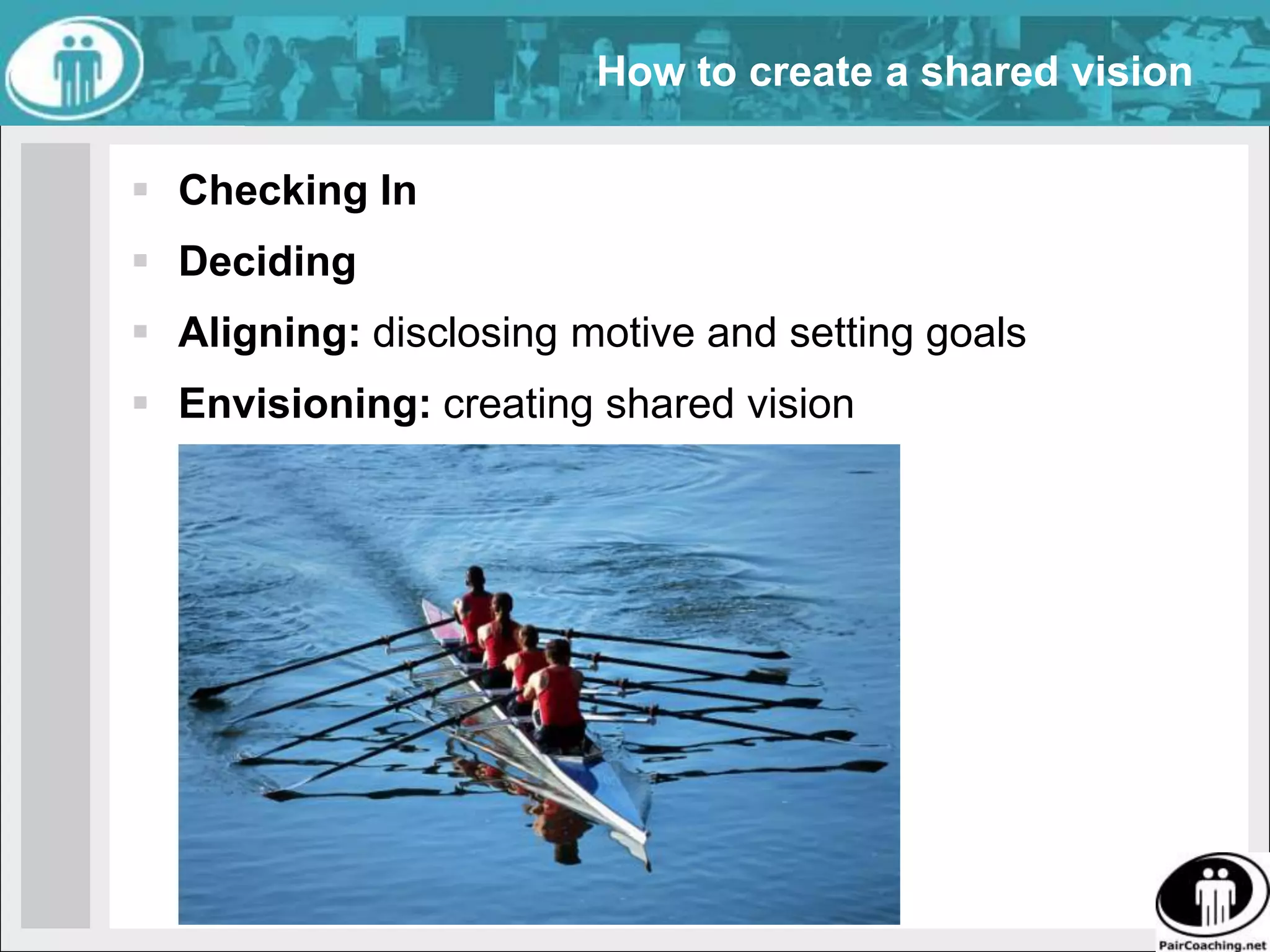 I want INTEGRITYProfessionalBy the end of 2009 I have 5 personal coaching sessions every weekI do my self-organisation session @ Agile 2010PersonalI will check in with each family member at least once a dayI use the perfection game for all feedback in my relationIn 2010 the rebuilding of our house is started