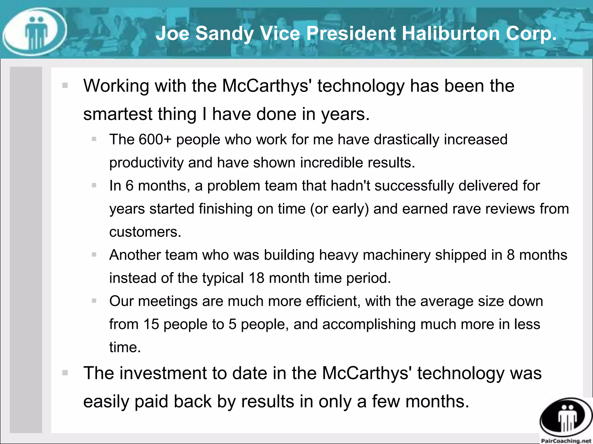 Bernard NotarianniThe BootCamp was one of the most amazing experience I had, both in professional and private life. 